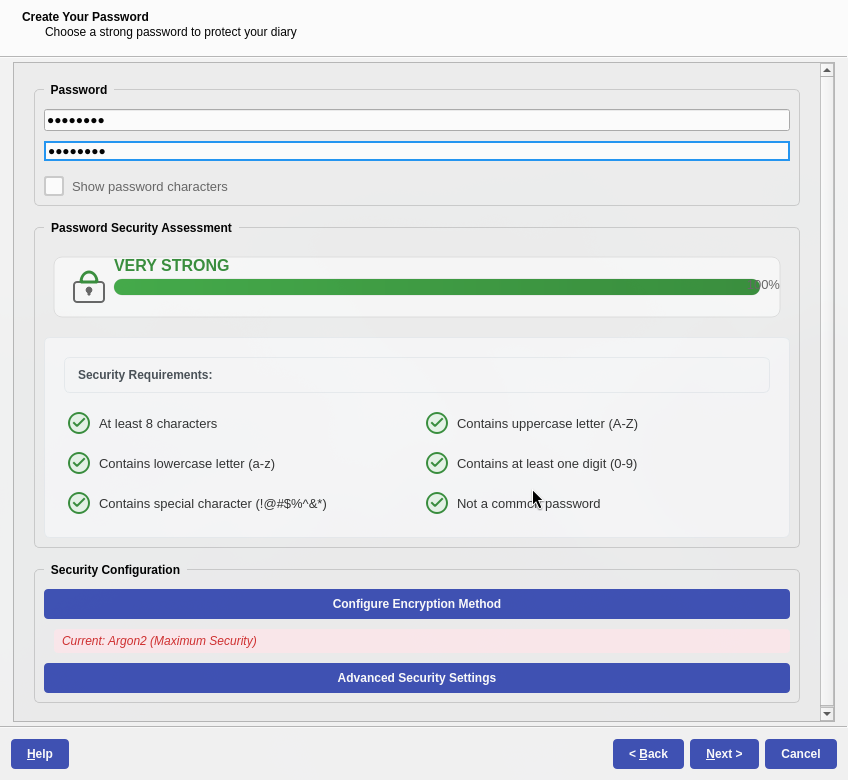 Encryption Key Setup